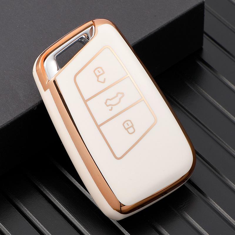 Soft TPU Car Remote Key Case Cover Holder Shell Fob For Volkswagen VW Magotan Passat B8 For Skoda Superb A7 Accessories