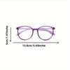 6pcs Round Frame Fashionable Decorativereading Glasses Anti Blue Light Reading Glasses Unisex