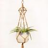 Macrame Plant Hanger Baskets Flower Pots Holder Balcony Wall Hanging Planter Decor Knotted Lifting Rope Home Garden Supplies