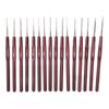 Plastic Handle Ultra Fine Lace Crochet Hook Set Stainless Steel Knitting Needle DIY Sewing Tool