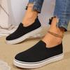 Fashion Women Vulcanized Shoes High Quality Casual Women New Sneakers Slip On Flats Loafers Shoes Plus Size Flat Walking Sneakers Women