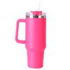 40oz Straw Insulated Tumbler with Handle Portable Water Cup Stainless Steel Vacuum Thermal Insulated Mug for Cold Hot Beverages