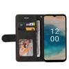 For Nokia 5.3,Nokia 3.4,Nokia 5.4,Nokia 2.4,Nokia G10,G20...Line Pattern Style Splicing Design PU Leather Flip Stand Wallet Phone Bag Case with Card