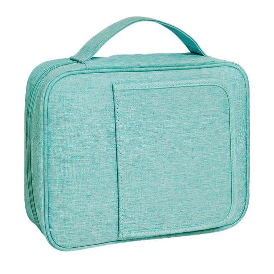 Zipper Binder Bag with Handle Large Capacity Waterproof Document File Binder Storage Organizer Multi-Pocket Portfolio Organizer Case