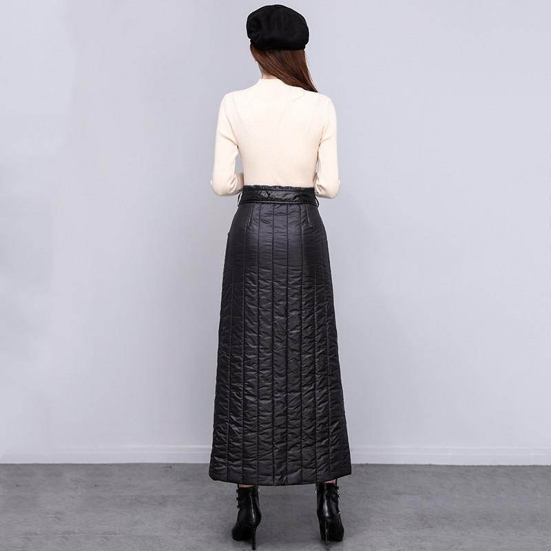 New Fashion Autumn Winter Women Loose Long Skirt Black Clothes