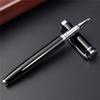 Black Business Metal Roller Ball Pen Medium Nib Clip Rollerball Pens Office School Supplies