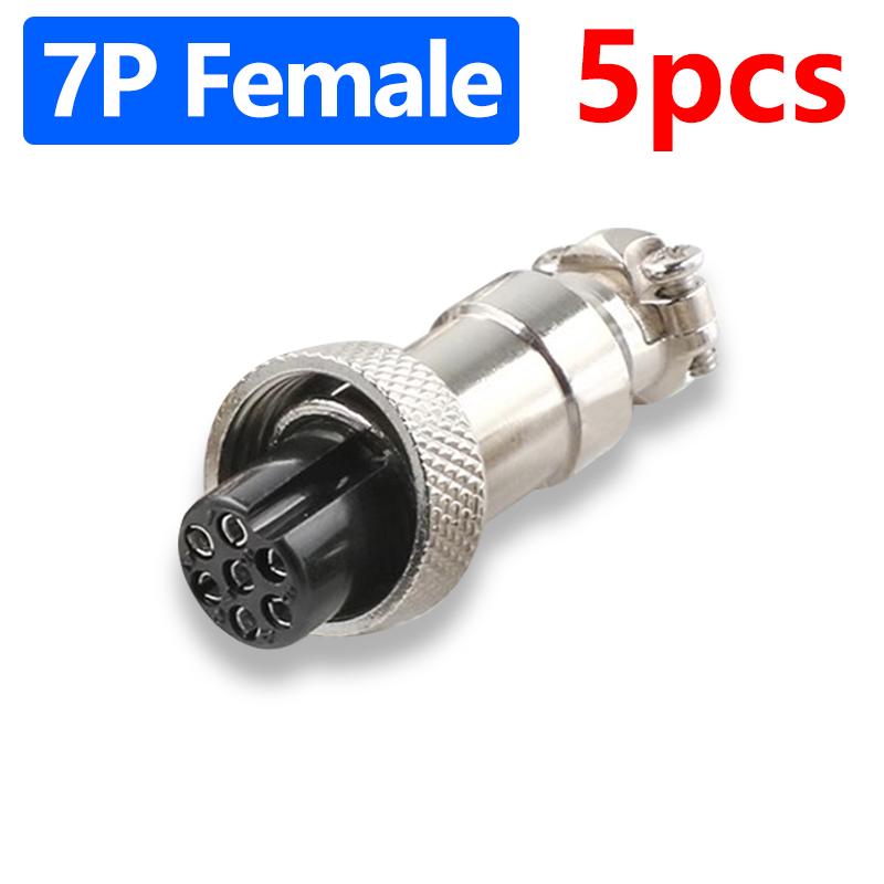 GX12 Connector 2Pin 3Pin 4Pin 5Pin 6Pin 7Pin Male & Female 12mm Panel Aviation Plug Circular Connector Socket