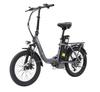 SINOHON C20 250W Electric Folding Bike, 36V 18Ah Battery, 20'' Tires, 120km Range, Max Speed 15mph, Steel Frame, Portable E-Bike for Adults