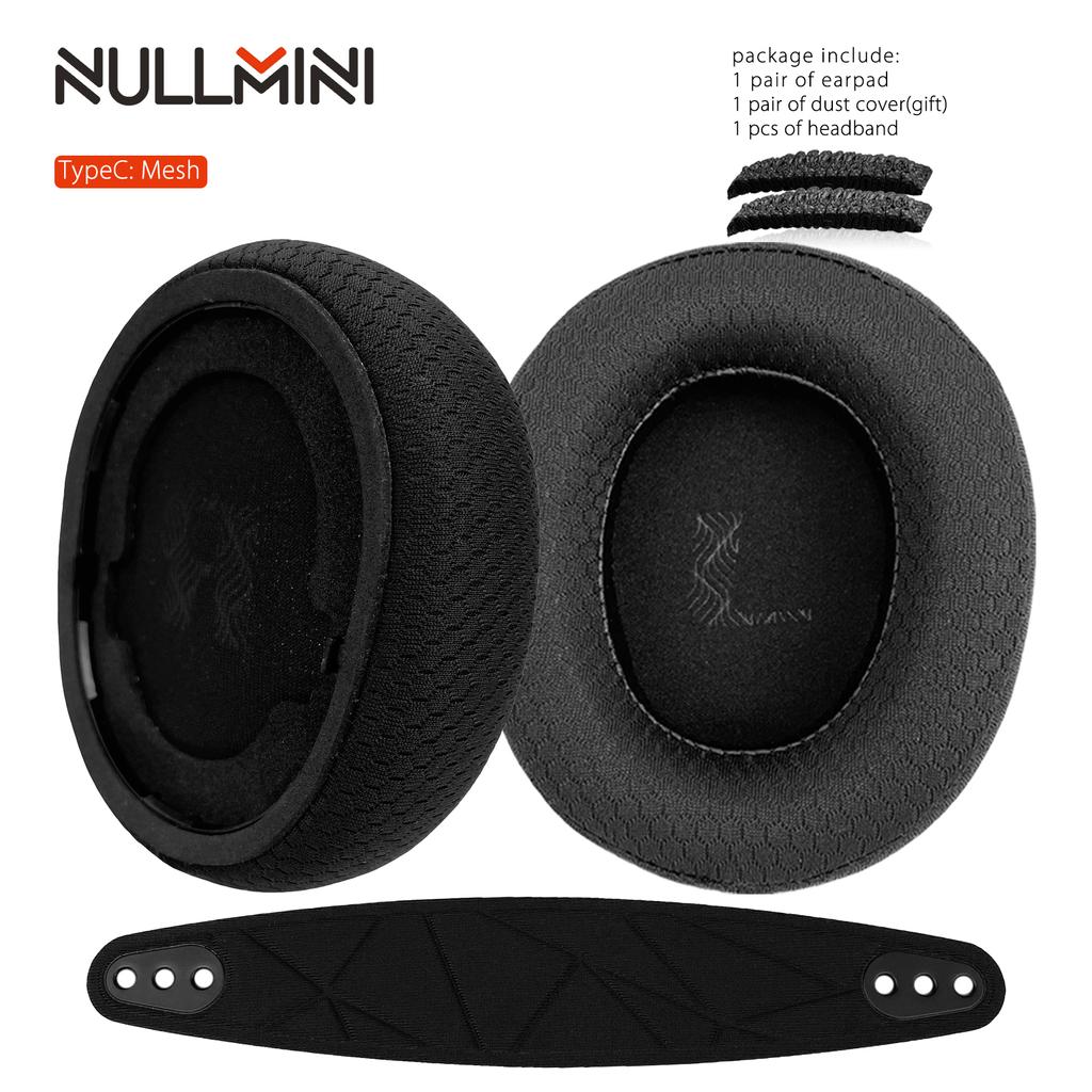NullMini Replacement Earpads for Steelseries Arctis Nova Pro Wireless Headphones Earmuff Headband Ear Pads Cushion Cover Sleeve