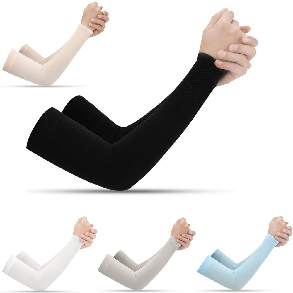 Exposed Thumb Summer Cooling Sportswear Running Arm Cover Arm Sleeves Outdoor Sport Sun Protection