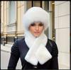 Imitation Mink Winter Scarf Mongolian Hat, Plush Hat Ladies Thickened Warm Fashion Ear Cap Imitation Mink Windproof