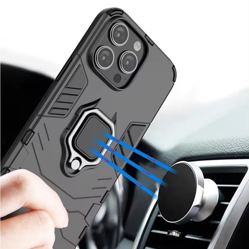 For Huawei Honor 50 Lite Back Cover Phone Case Shockproof Armor Anti-Fall Metal Ring Holder Magnetic Protect Funda Coque Cases