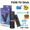 Android 14.0 TV Stick TV98 ATV 8K Smart TV Stick Allwinner H313 2.4G 5G Wifi Bluetooth 5.0 сетевой медиаплеер для Google YouTube NETFLIX