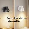 LED Wall Lamp USB Rechargeable Dimmable Spot Light Wireless Magnetic Night Light Alloy Bedside Photo Wall Painting Light