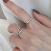 Geometric Minimalist Design with an Open Mouth Ring for Women's Trendy Temperament, Personalized and Niche Rings