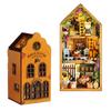 CUTEROOM DIY Wooden Dollhouse Miniature Kit with Wine Cellar - for Kids and Adults (Nell's Hour Design)