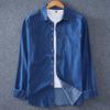 Cotton Long-sleeved Denim Shirt Men's Casual Denim Shirt Plus Fat Plus Size Spring Clothes