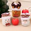 Christmas Decorations Christmas Gift Bag Candy Bag Apple Bag Cartoon Santa Plush Closing Gift Bag
