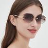 Fashionable Sunglasses Frameless Sunglasses Non-Polarized Fashion Accessory