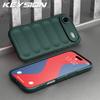 KEYSION Shockproof Matte Phone Case for iPhone 17 Pro Max 2025 Anti-skid Soft Silicone Phone Back Cover for iPhone 17 17 Air