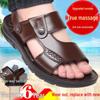 2025 Summer Two-Way Thick-Soled Beach Sandals: Stylish & Comfortable Men's Casual Footwear