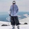 Men's Japanese Retro Waterproof Work Pants - Spring/Autumn Trendy Loose Straight Wide Leg Ski Pants