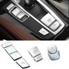 ABS Car Interior Button Covers Stickers Fit For BMW 5 5GT 6 7 Series F10 F07 F06 F20 F30 F32 F01 F02 F25 F26 Auto