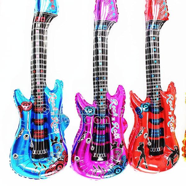 1 шт., день рождения, свадьба, фестиваль, алюминиевая пленка, гитара, воздушный шар, реквизит для вечеринки, надувной стержень
