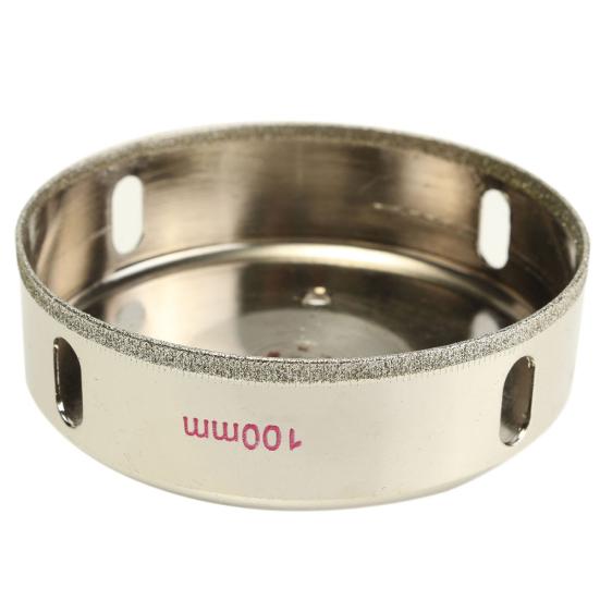 100mm Diamond Coated Drill Bit Hole Saw Cutter for Glass Tile Ceramic Marble