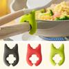 New Silicone Kitchen Utensil Set - Spill-Proof Soup Spoon & Pot Lid Holder, Multi-Functional Spatula Rack For Home And Restaurant Use