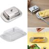 Stainless Steel Butter Tray Sealing Cheese Storage Keeper Butter Dish With Lid  Kitchen Dinnerware