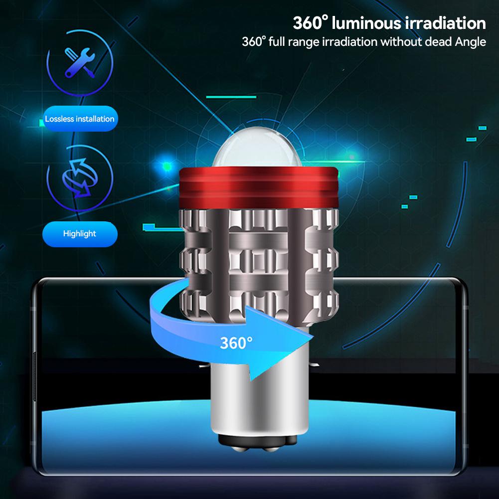 Motorcycle Headlight LED H4/H6 BA20D Hi/Low Dual Colors Headlight Projector Lens Bulb Motor Driving Lights DRL Scooter Front Lamp #469797