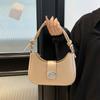 Casual Commuting Versatile Simple Solid Color Underarm Bag Women's Fashion Personality Retro Autumn New Lightweight Shoulder Bag
