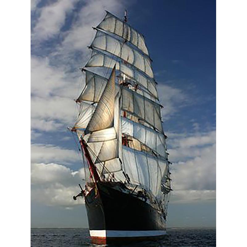 DIY 5D Diamond Painting Sailboat Diamond Embroidery Ship Cross Stitch Full Round Round Drill Mosaic Manual Art Gift Home Decor