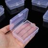 10Pcs Rings Rectangle Plastic Transparent Mini Boxes Container Storage Case Packaging Box