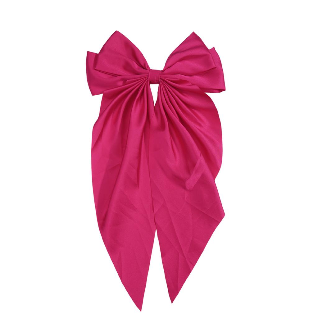 Woman New Bowknot Streamer Hairpin Chiffon Ribbon Barrette Bow Back Head Spring Clip Headwear Fashion Hair Accessories