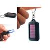 Mini Portable Solar Power 3 LED Light Lamp Keychain Torch Flashlight Key Ring