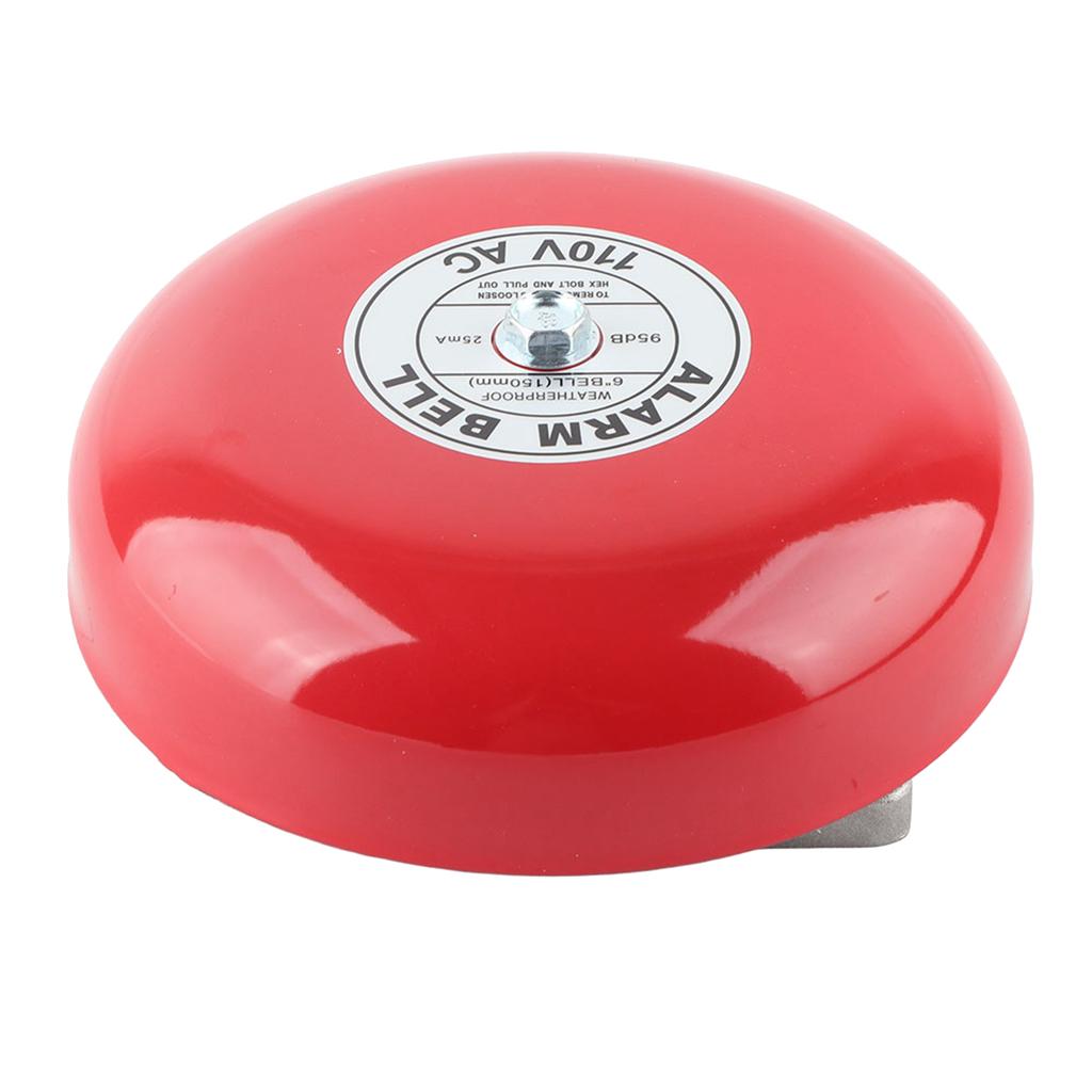 CB?6B 95dB Metal Electric Round Alarm Bell School Home Factory Security Alarm Bell