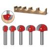 1/5pc 8mm Shank Double Edging Wood Router Bit Tungsten Carbide Cove Box Router Bit Woodworking Milling Cutter