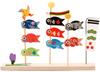 Ryukodo Satsuki Doll Three Standing Carp Streamers Width 21cm X Depth 3cm X Height 15.5cm