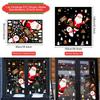 Cartoon Christmas Window Glass Stickers 2025 Christmas Decoration for Home Living Room Wall Decor 2025 Happy New Year Stickers