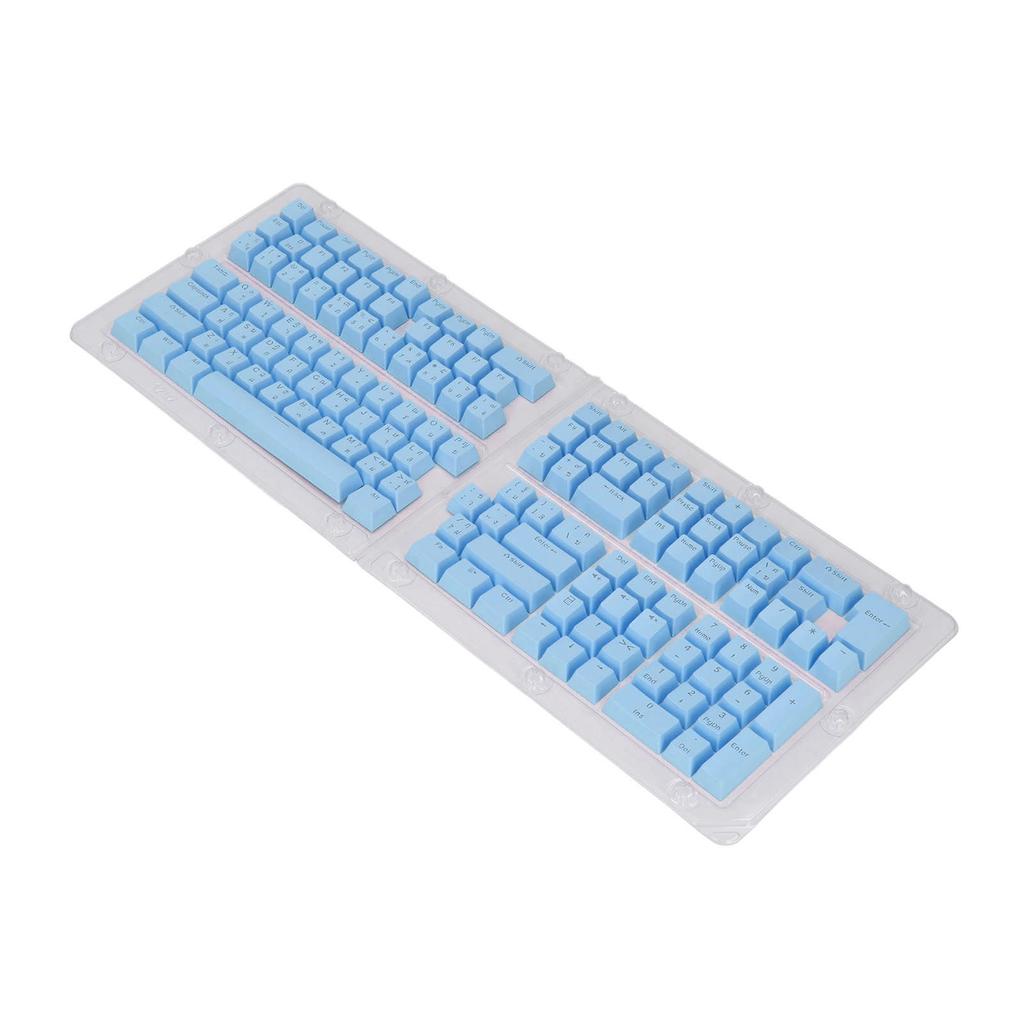 132 Keys Thai Keycaps Set ABS OEM Height Translucent DIY Thai Keyboard Keycaps Replacement for 61