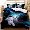Spaceship Duvet Cover Set Spaceship Travel Through The Galaxy Space Bedding Set Pillowcase Queen King Size Polyester Qulit Cover