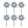 Reflective Pinwheels with Stakes Bird Repellent Wind Spinner Scare Birds Animals Away Multicolor Glittery Pinwheels for Garden Yard Lawn Porch