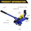 DayPlus Hydraulic Trolley Floor Jack 2 Ton Portable Heavy Duty Car Lift with Carry Case Steel Handle Profile Tyre Repair Tools