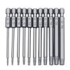 11pcs 12pcs Security Bit Set Tamper Proof Screwdriver Drill Bit Screw Driver Bits Torx Flat Head 1/4" Hex Driver Bits