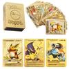 55Pcs Gold Foil Assorted Cards Pokemon Cards Collection I07