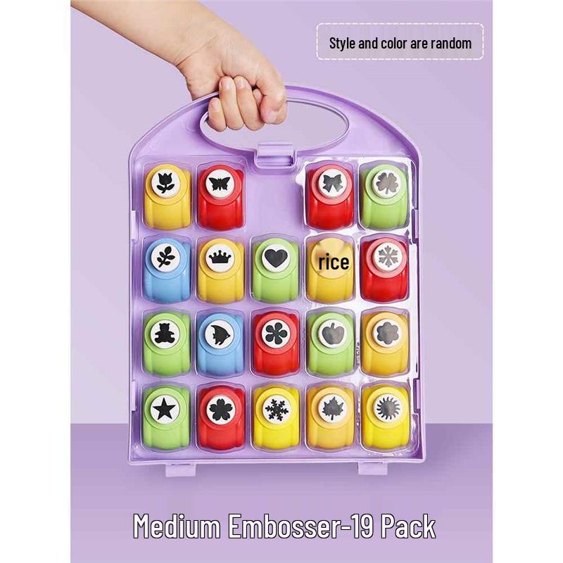 Kids' DIY Paper Puncher: Effort-Saving Embosser Set for Kindergarten Art Projects