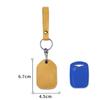 PU Leather Card Holder Keychain Key Ring Door Lock Access Tags ID Card Case Keychain Access Card Bag Key Tag Ring