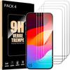 Tempered Glass - for iPhone 15 - 4 Pieces - Shockproof Protection - Easy Installation - 9H Hardness